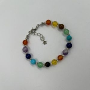 Cakra natural stone bracelet, handmade special day gift, sent in a special box.